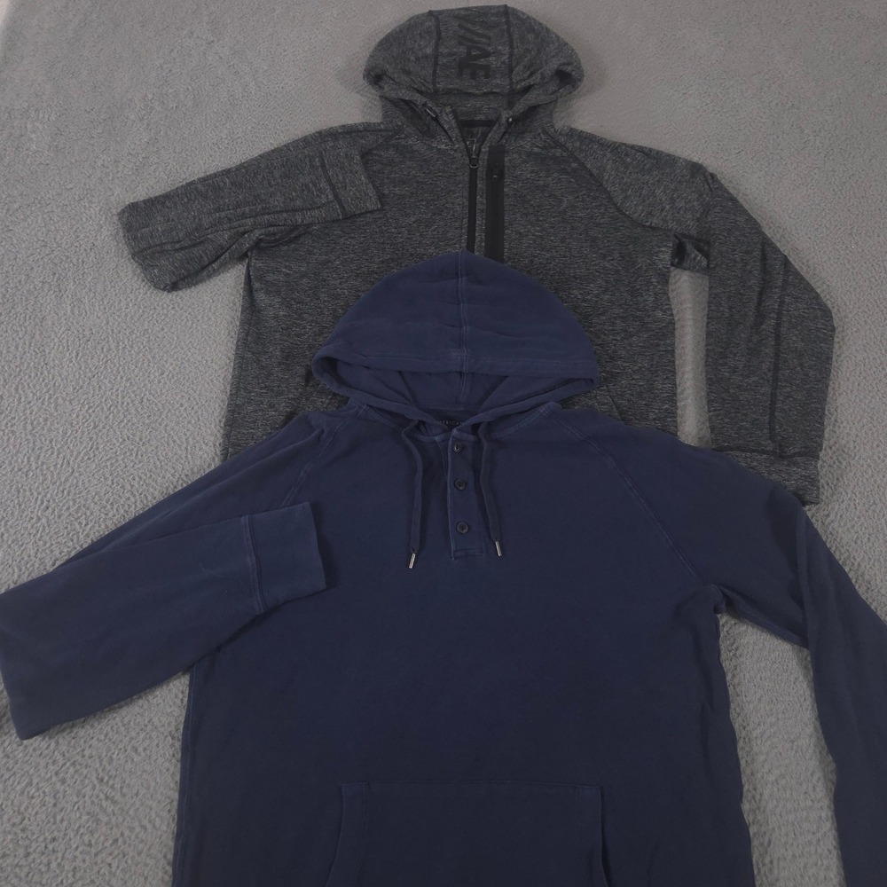 LOT OF 2 American Eagle Hoodie Mens L Multi Active Flex 24/7 Training Full-Zip